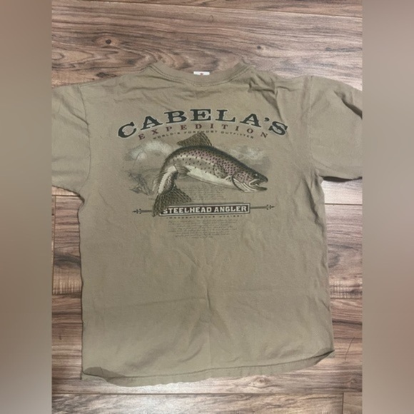 Anvil - Cabela’s expedition world for most outfitter steelhead angler fish shirt - Picture 1 of 4